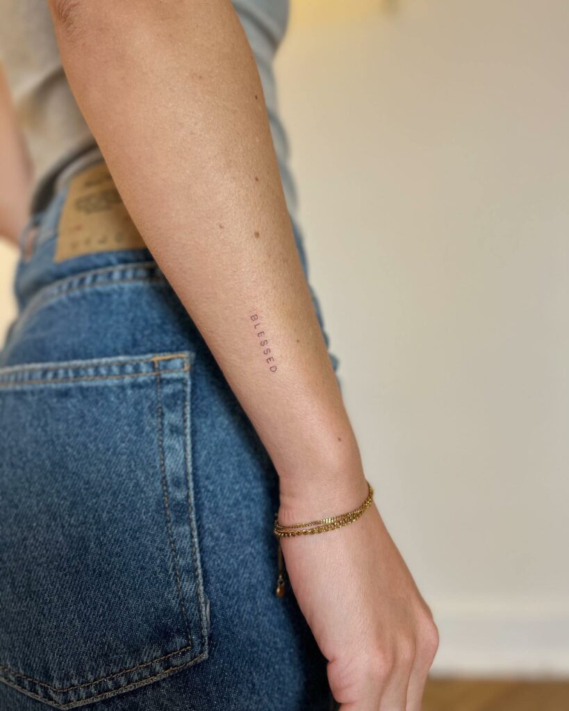 Minimal Word Tattoo