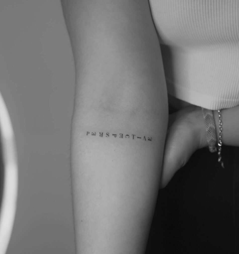 Minimal Word Tattoos