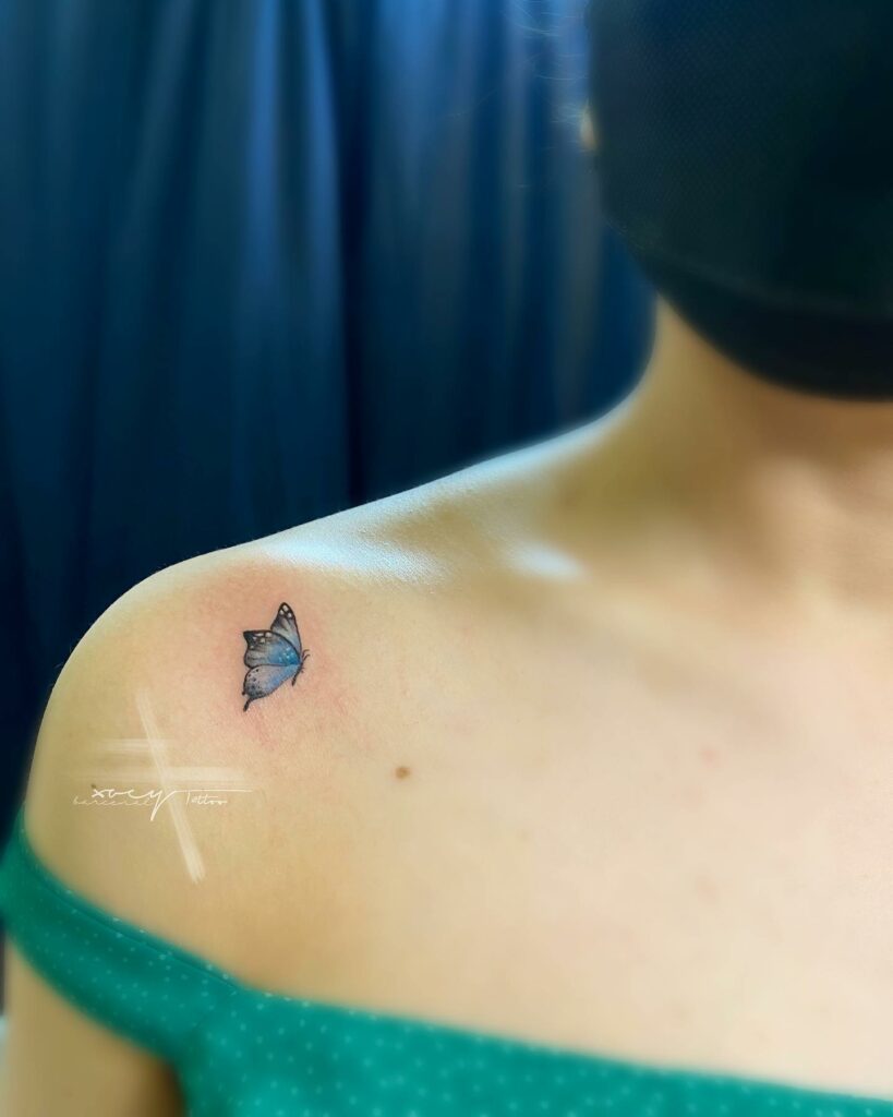 Minimalist Butterfly Tattoo