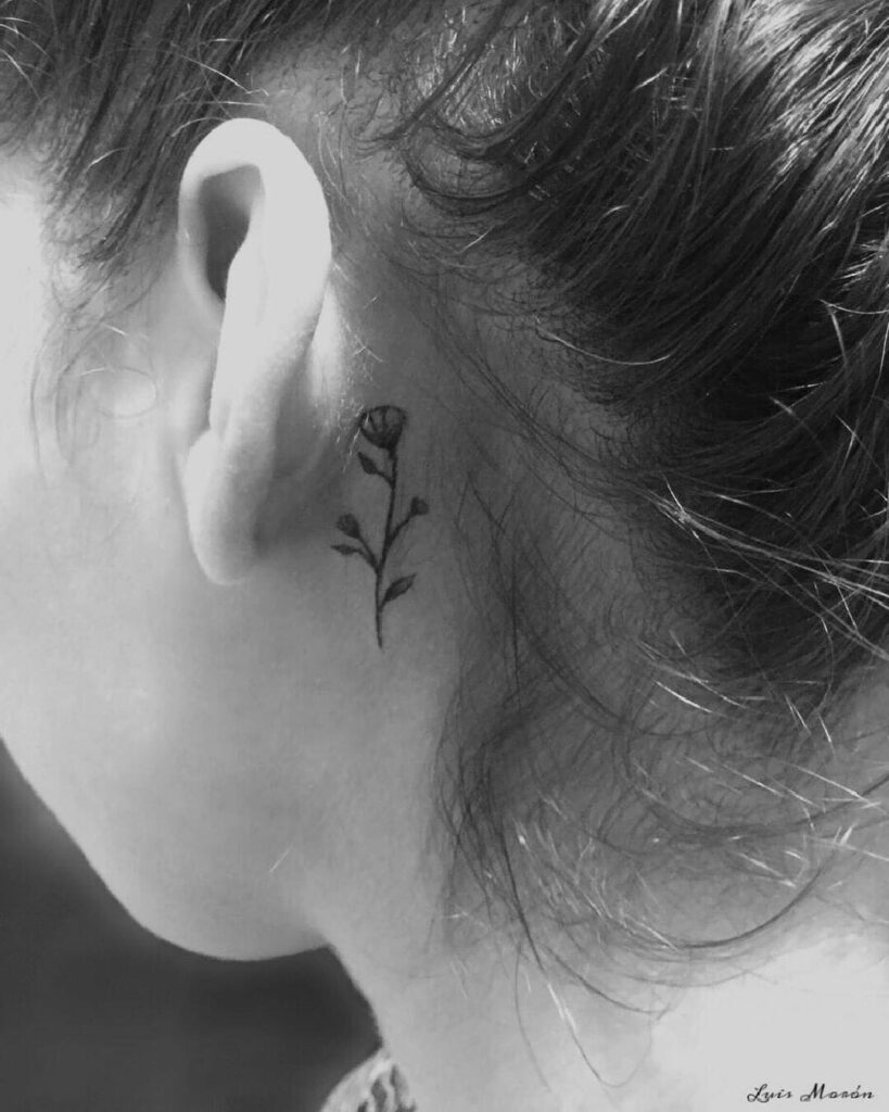 Minimalistic Rose Tattoos for Women