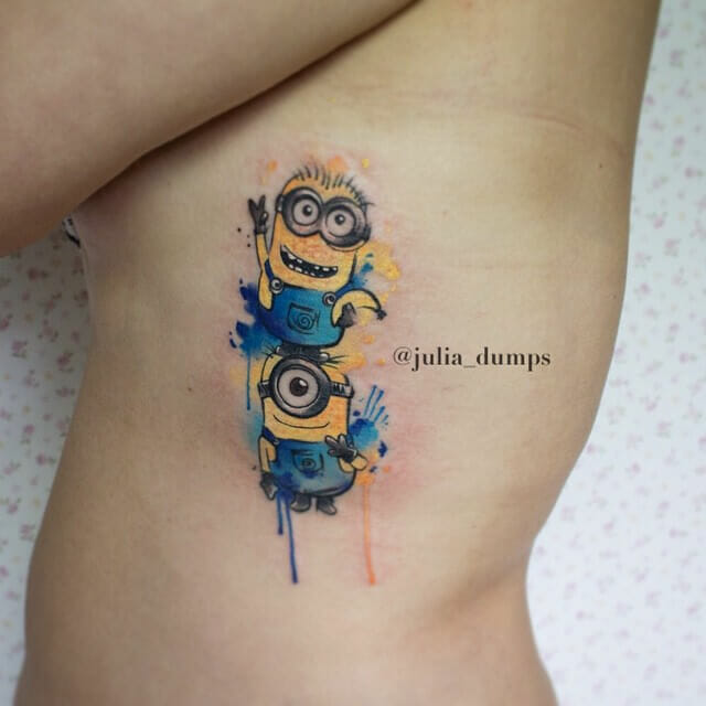 12 Super Cute  Adorable Minion Tattoos  Tattoodo