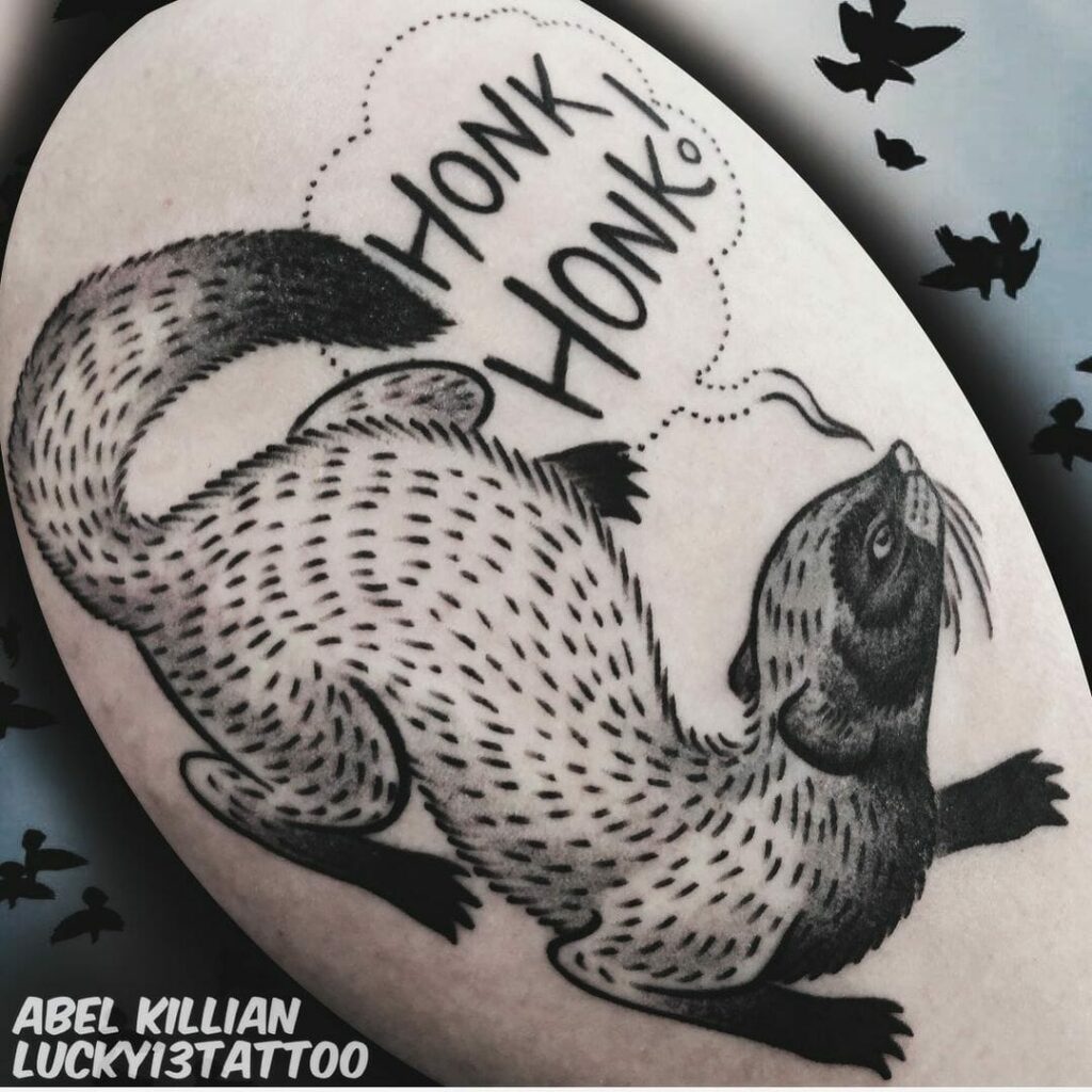 Mongoose Shoulder Tattoo