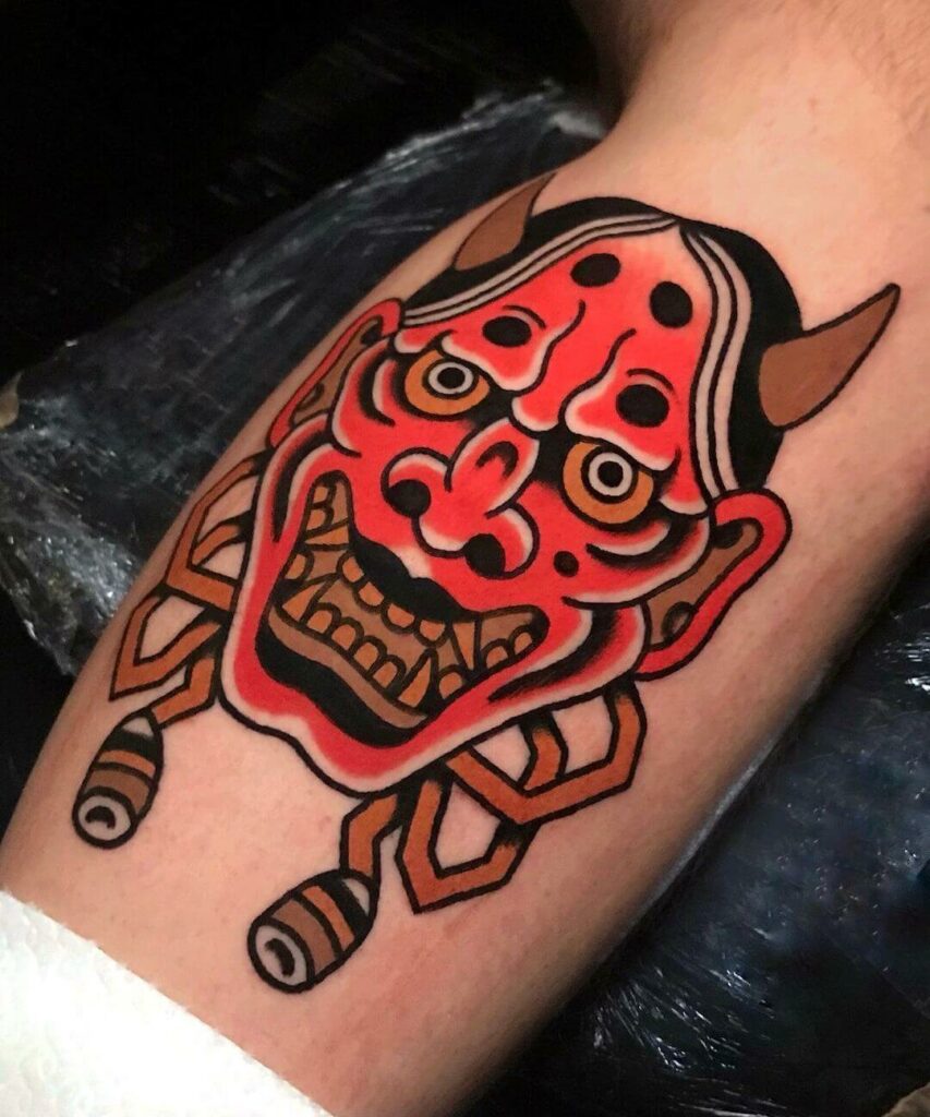 Monster Mask Classic Tattoo Style