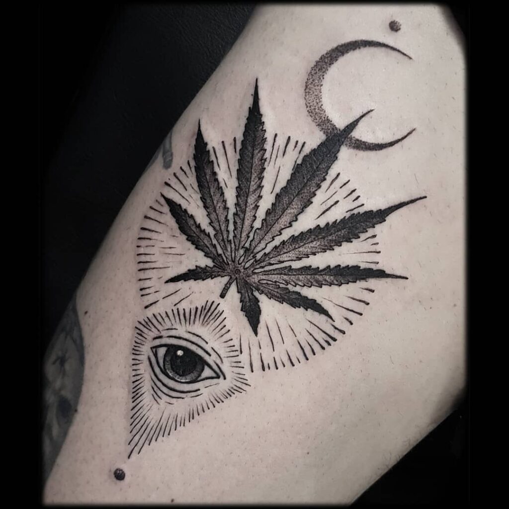Top 67 weed tattoo drawings  thtantai2