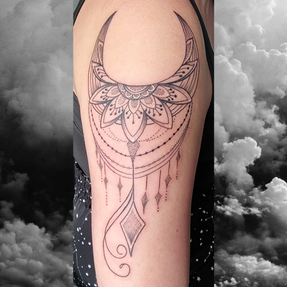 Romantic sternum tattoo by VixyArt on DeviantArt