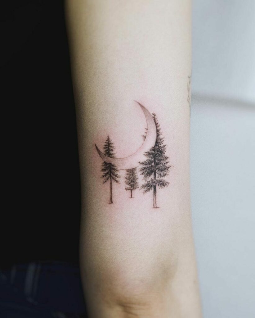 Moon Tattoo Design