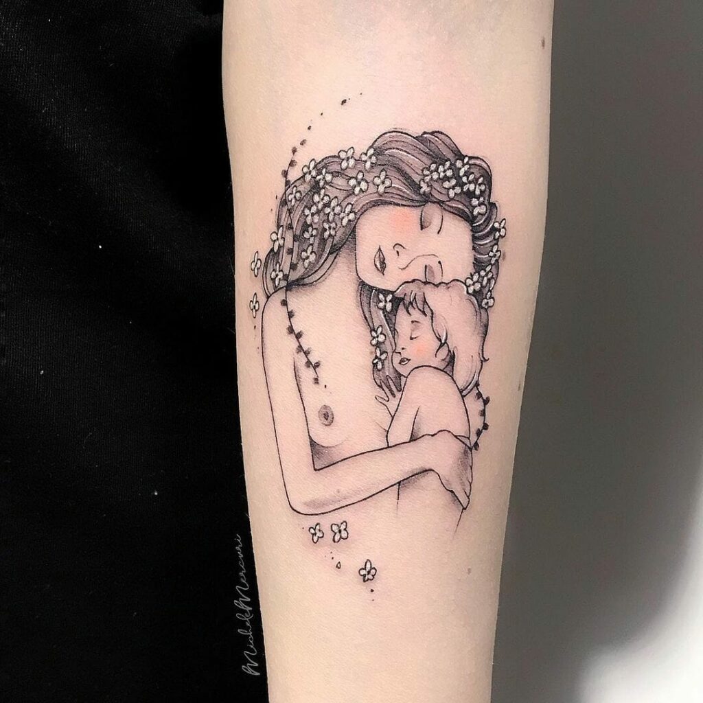 Mother Floral Tattoo