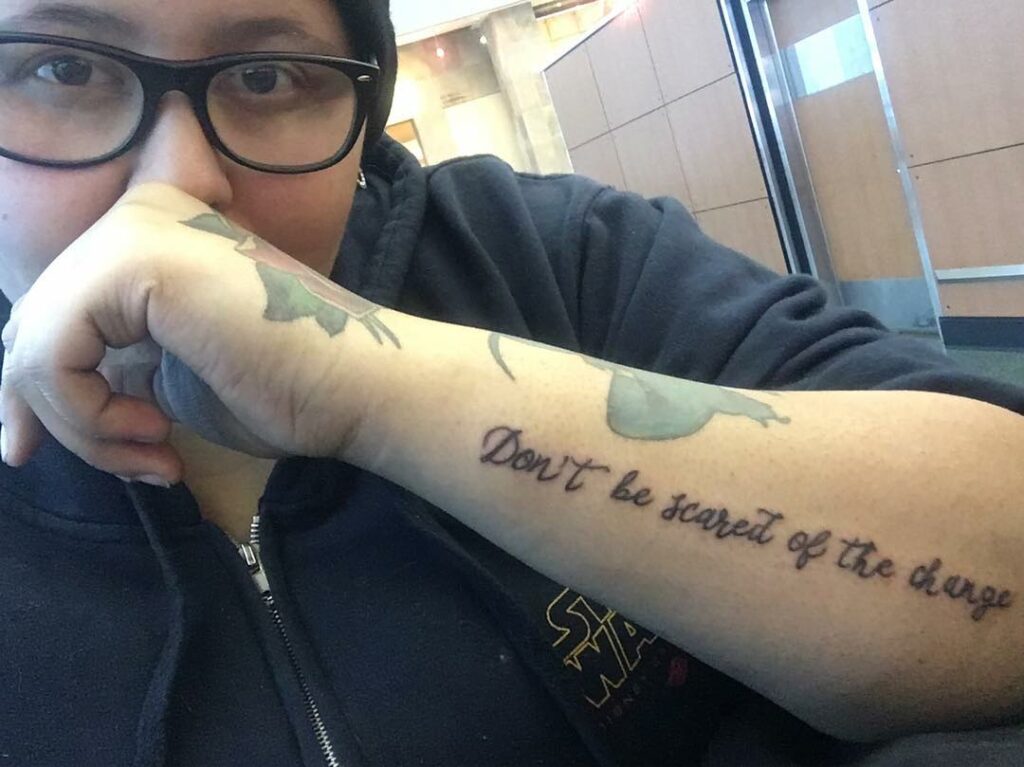 Moving Song-Lyric Diversity Tattoo