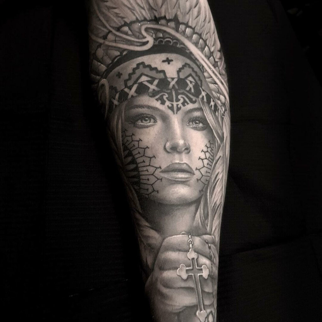 Native Christian Tattoo