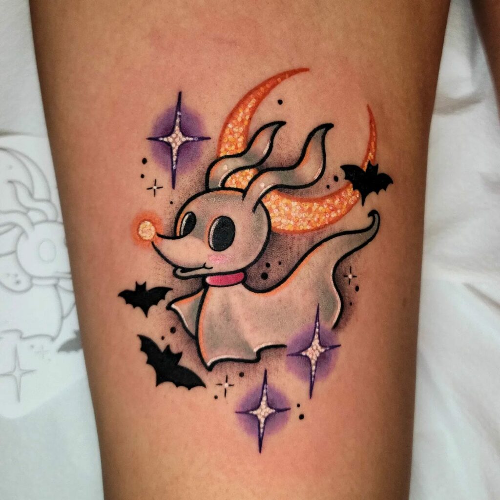 Nightmare Before Christmas Zero the Dog Tattoo Ideas