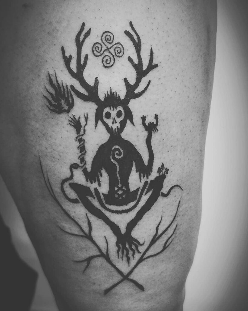 Occult Cernunnos Tattoo
