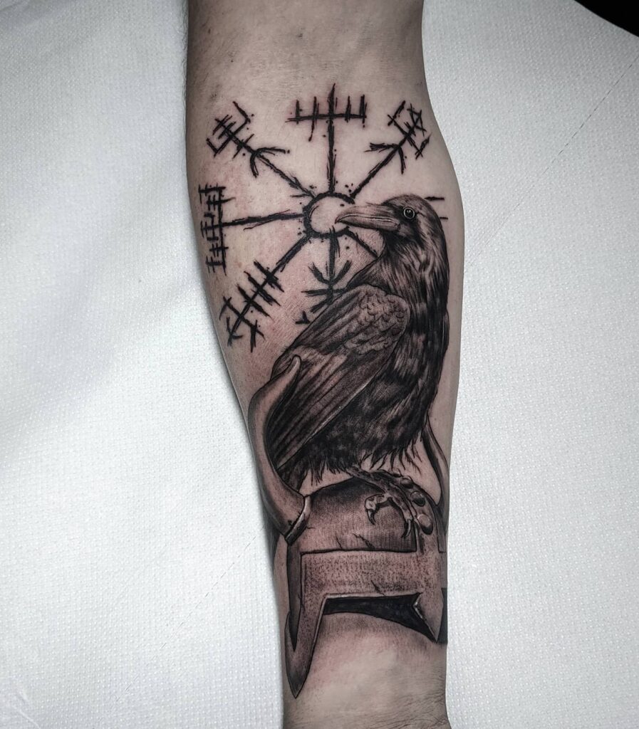 11+ Viking Raven Tattoo Ideas That Will Blow Your Mind! - alexie