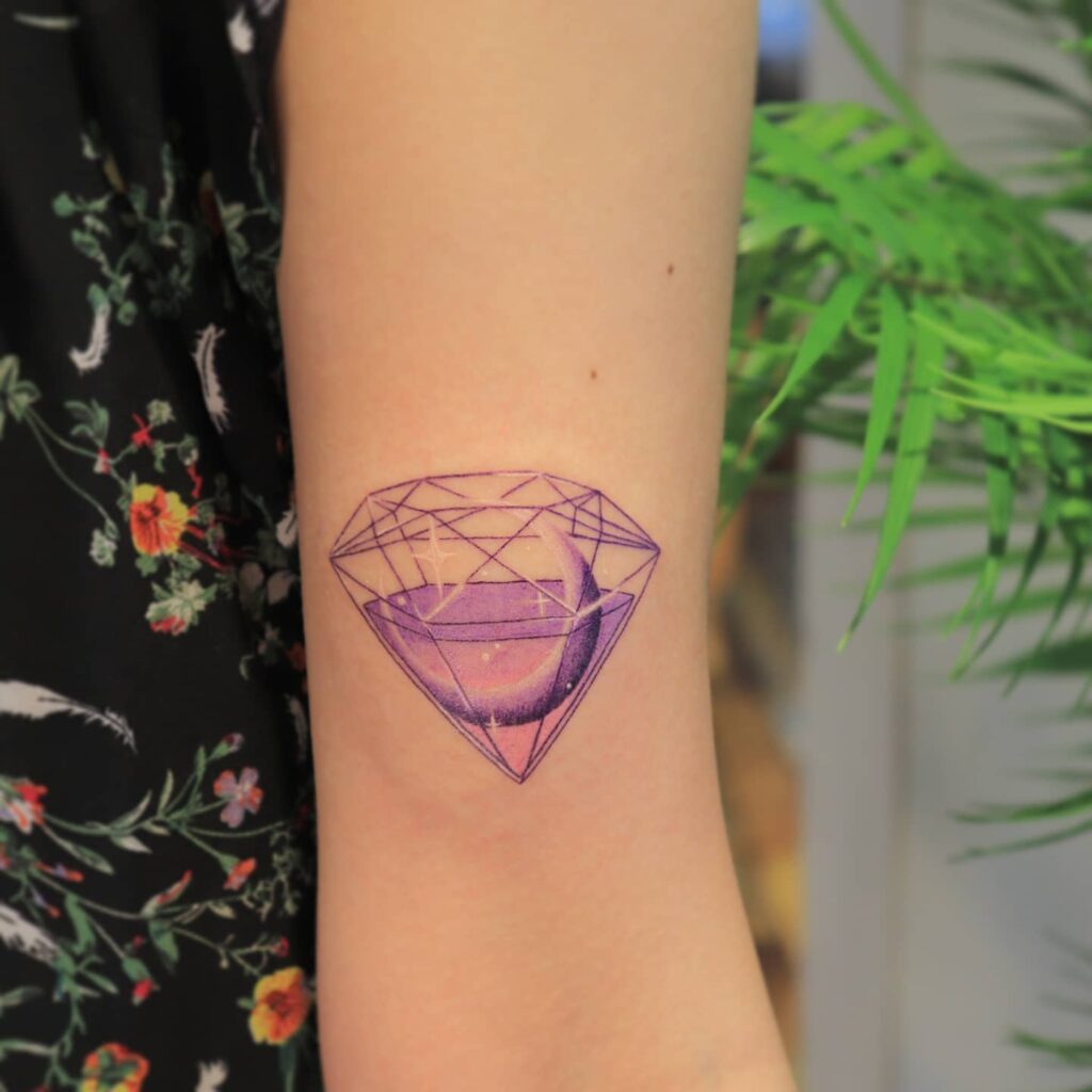 Off-Beat Diamond Tattoo