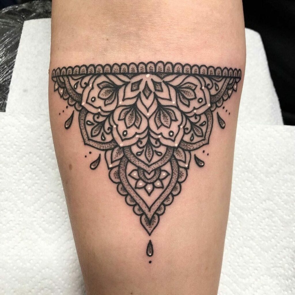 Tattoo uploaded by satanischepferde • Mandala elbow tattoo by  satanischepferde Erfurt #mandala #elbow #ornamental #ornament #erfurt  #blackwork #linework #dark • Tattoodo