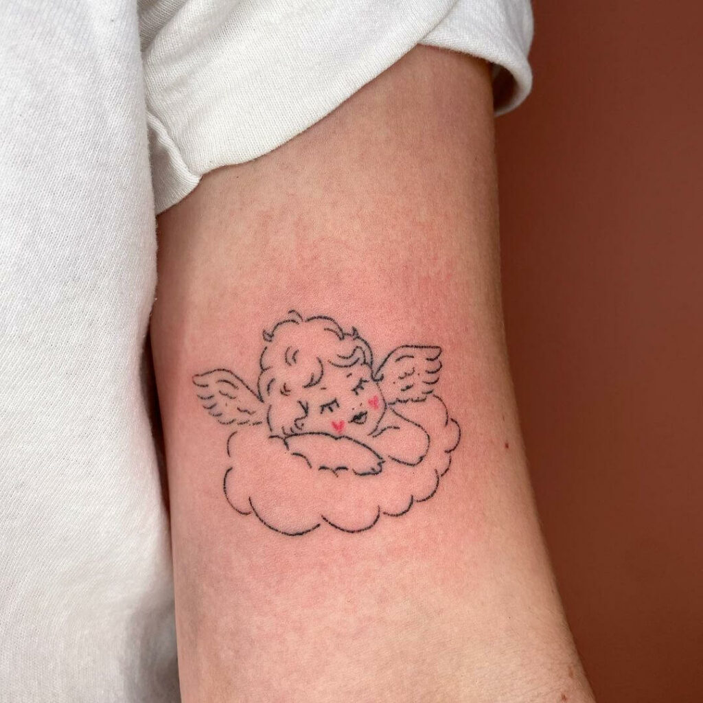 11 Angel Outline Tattoo Ideas That Will Blow Your Mind  alexie