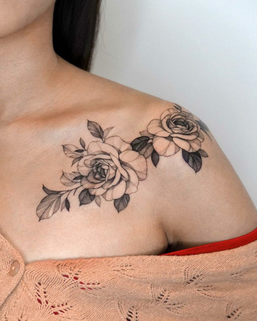 11 Outline Stencil Rose Tattoo Drawing  alexie