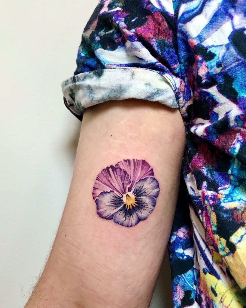 100Amazing Pansy Tattoo Designs with Meanings Ideas and Celebrities   Body Art Guru