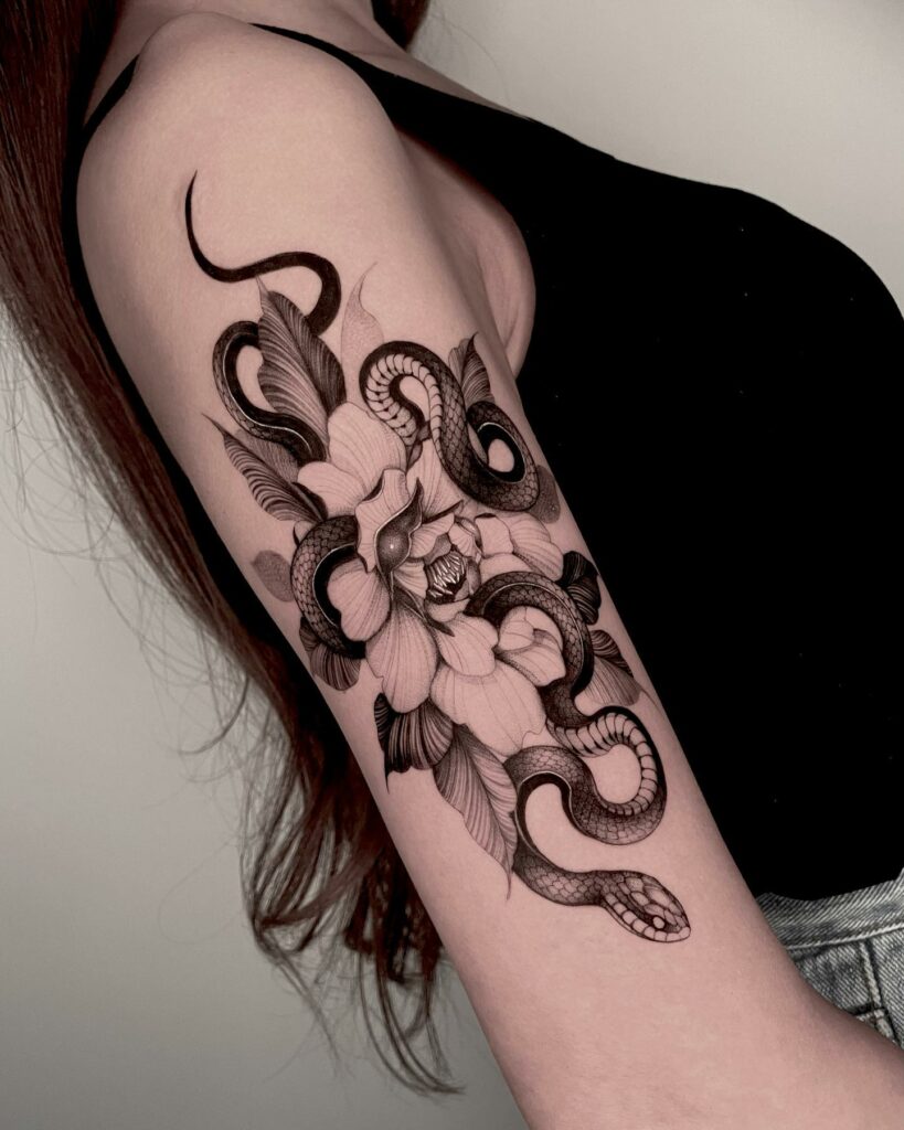 Snake Flower Tattoo  The Bad Girl Plug