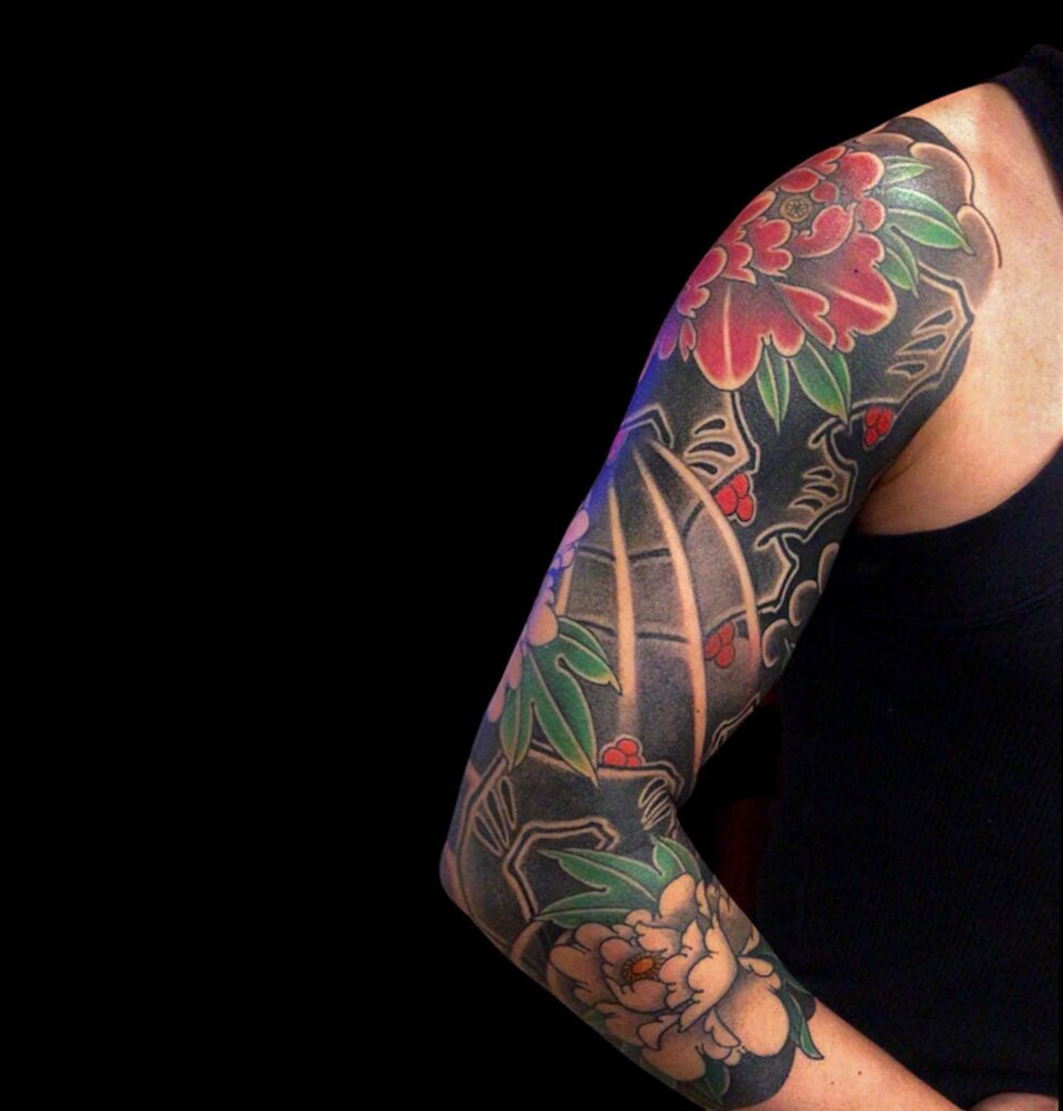 Peony Sleeve Tattoo