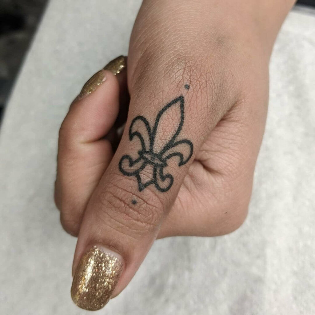 Petite Fleur De Lis Tattoo
