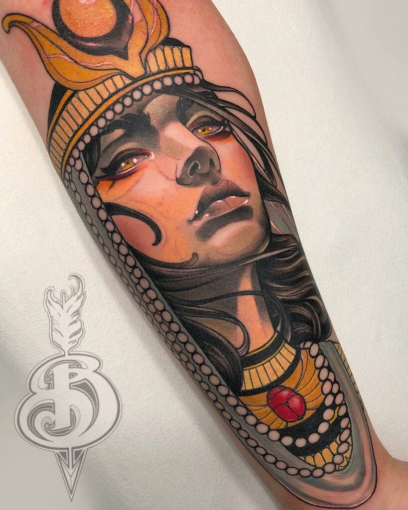 egyptian queen tattoos designs