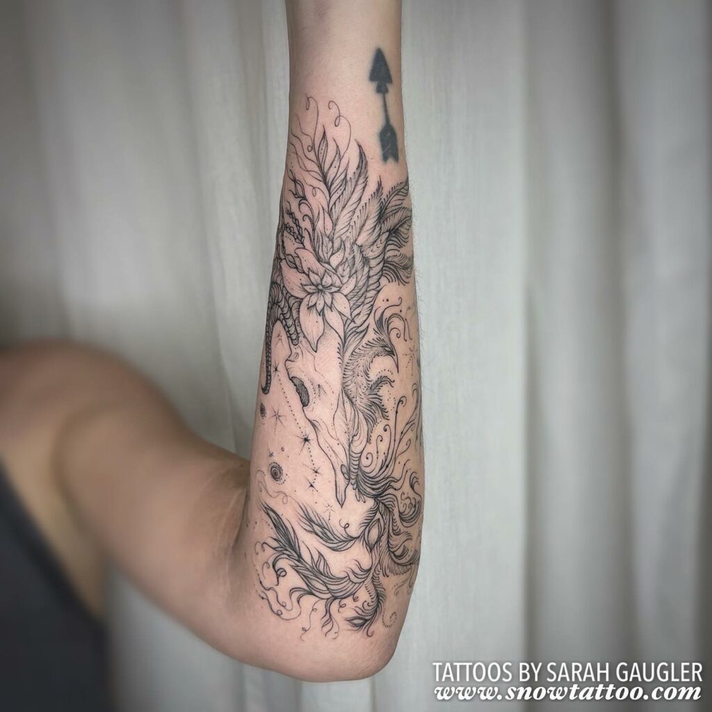 Phoenix Forearm Tattoo