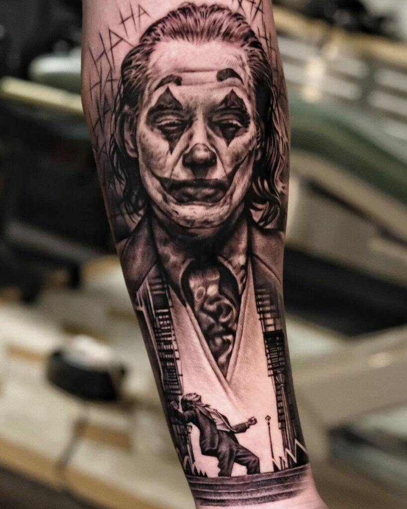 Photo Realistic Joker Tattoos for DC Fans