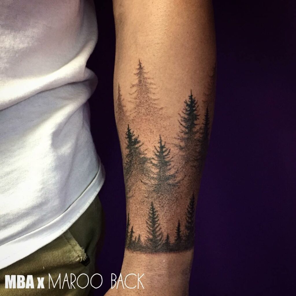 30 Outstanding Forest Tattoo Design Ideas 2023 Black  White Colorful   Saved Tattoo