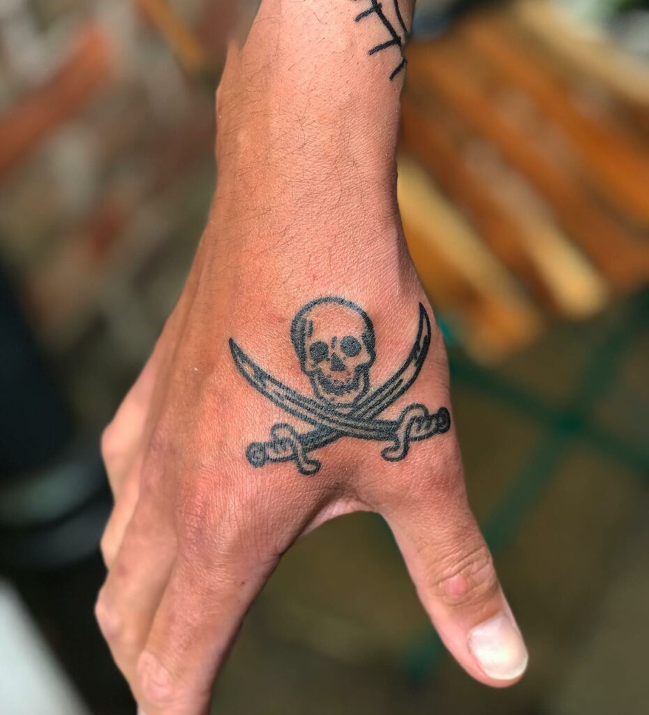 Pirate Tattoo Set Stok Vektör Sanatı  Korsannin Daha Fazla Görseli   Korsan Tattoo Ahtapot  Kafadanbacaklı  iStock