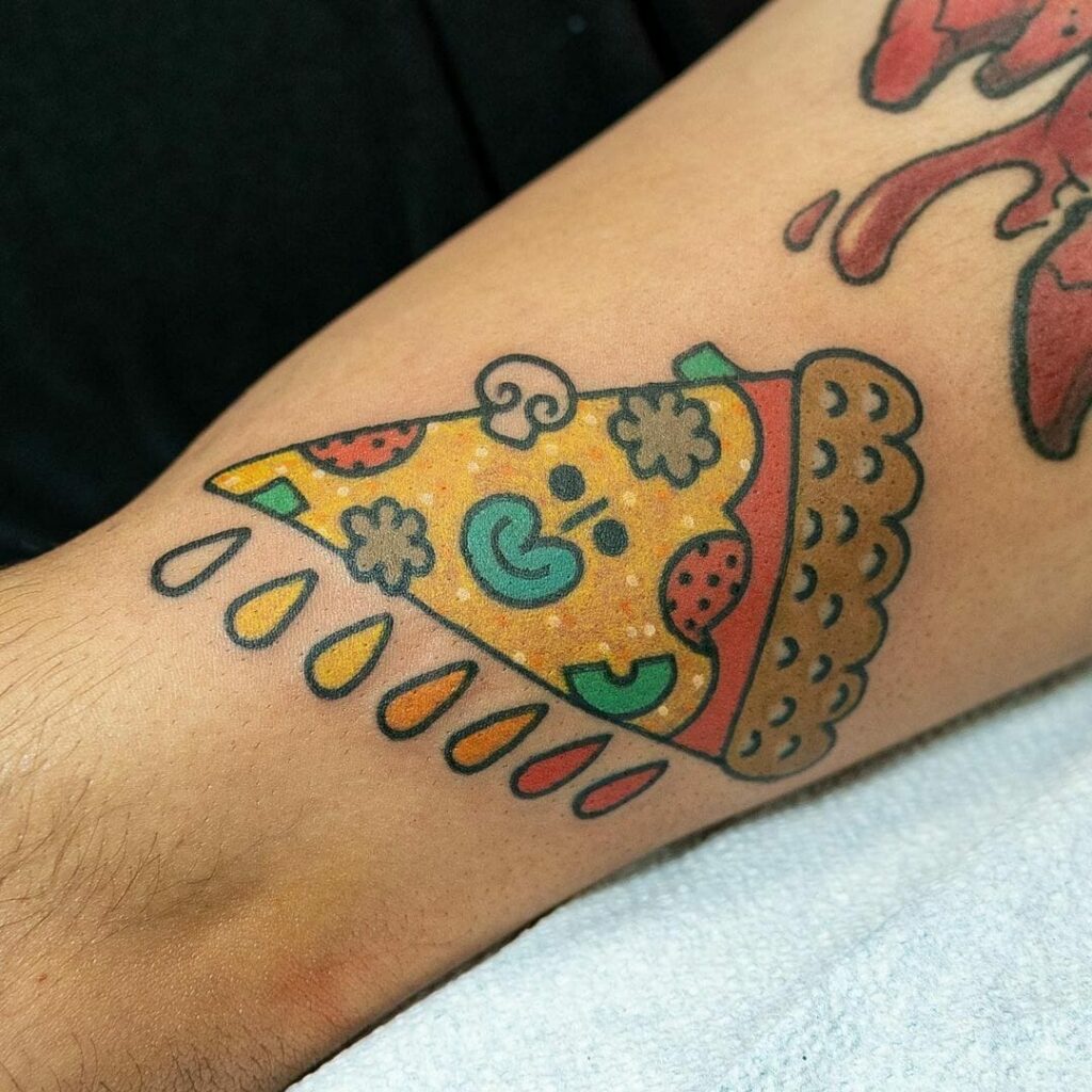 Pizza Slice Tattoo