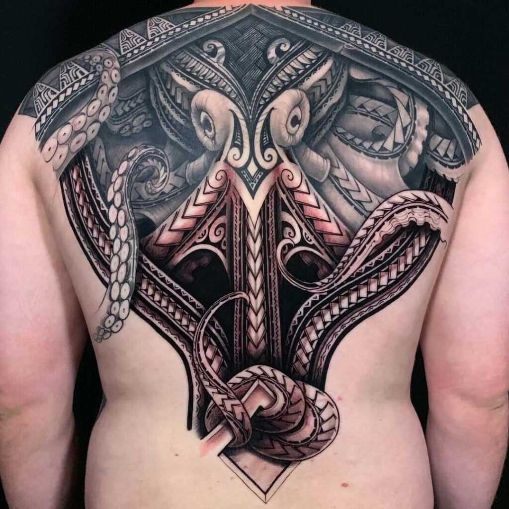 Shoulder Back Tattoos by Dino Nemec  Tattoo Insider  Octopus tattoo  design Kraken tattoo Octopus tattoos