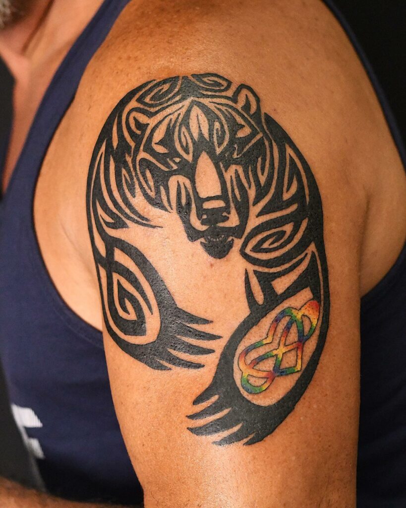 Pride Tribal Bear Tattoo