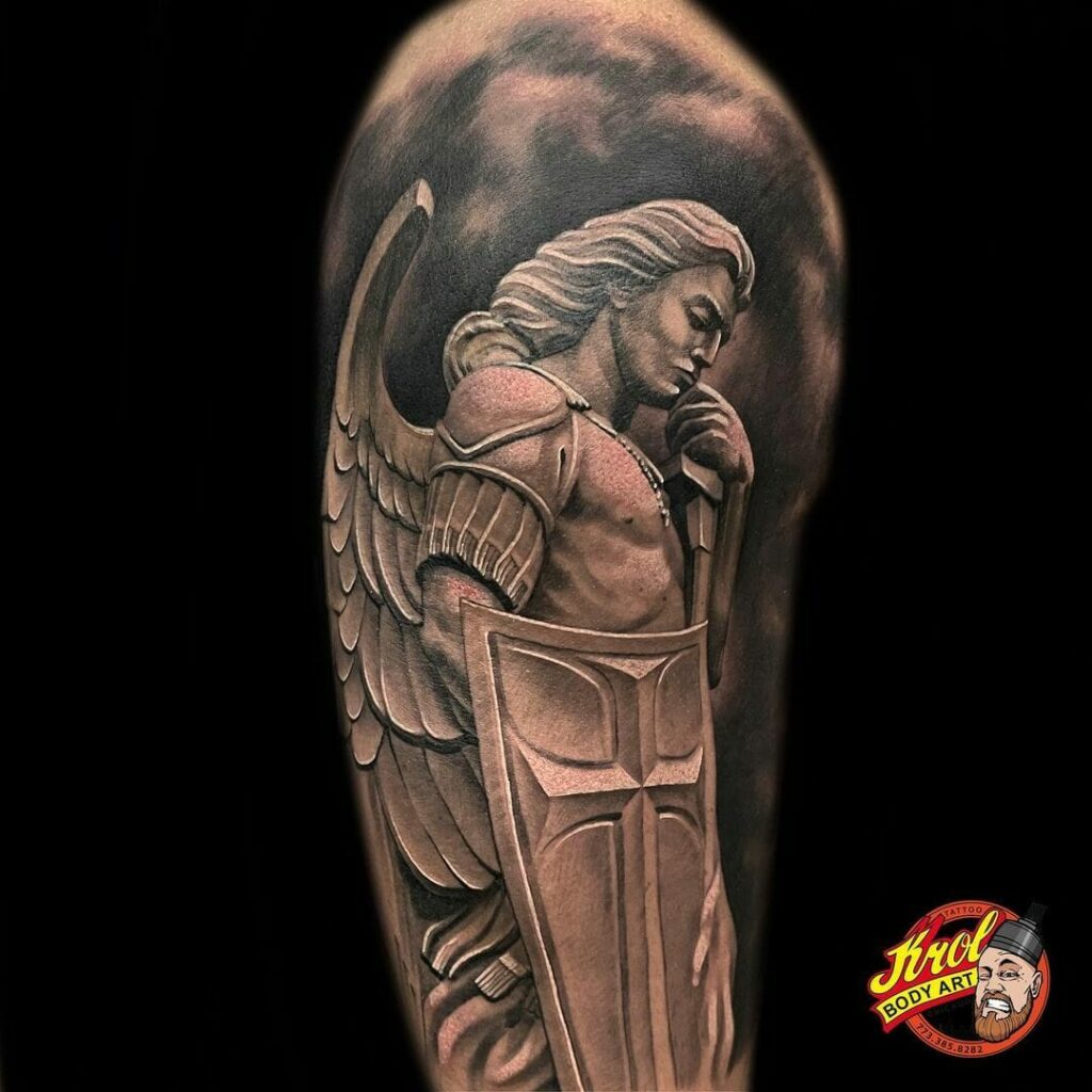 22 Divine Guardian Angel Tattoos Design Press