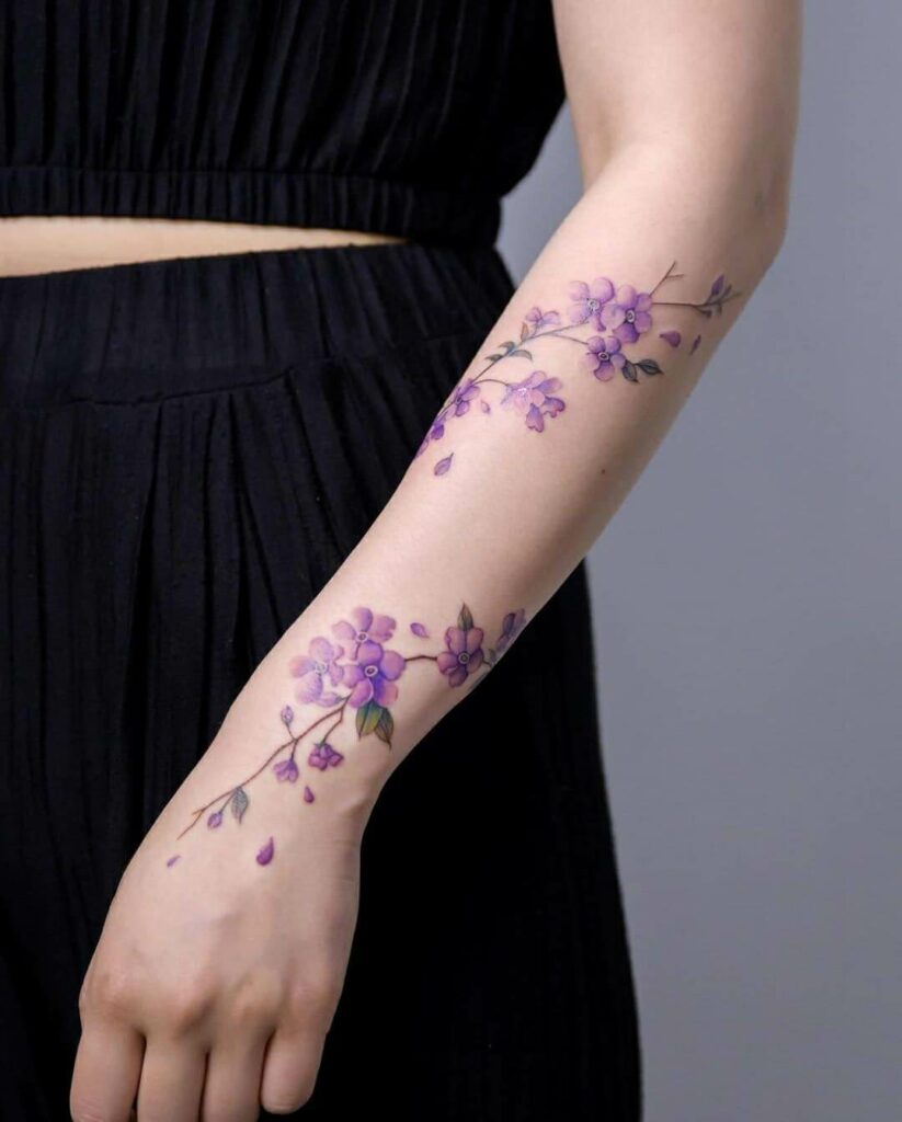 Purple Jasmine Tattoo