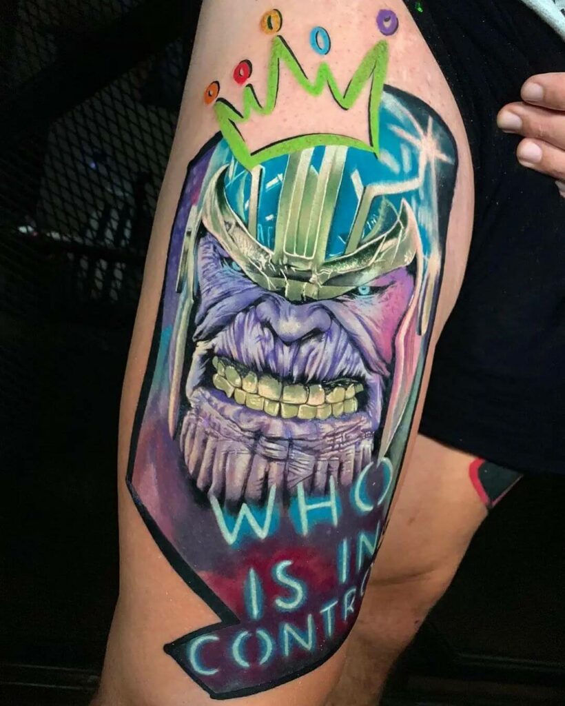 Quirky Thanos Tattoo