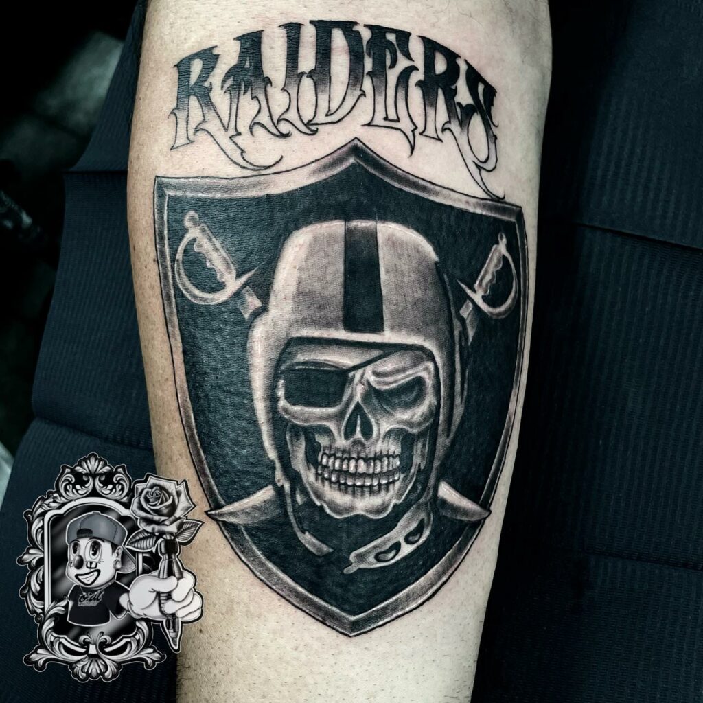 Raiders Skull Tattoo