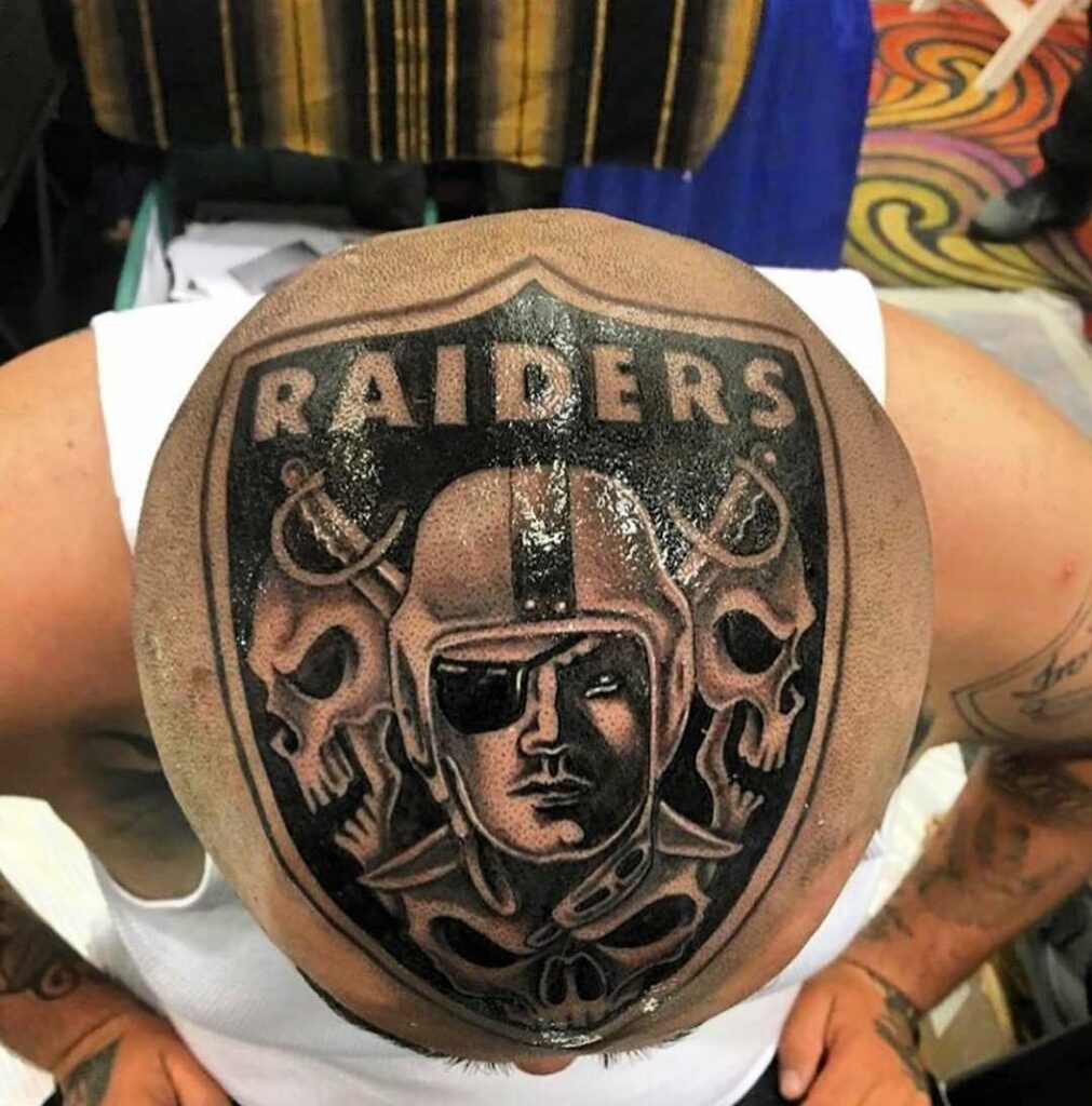 Raiders On Mind Tattoo