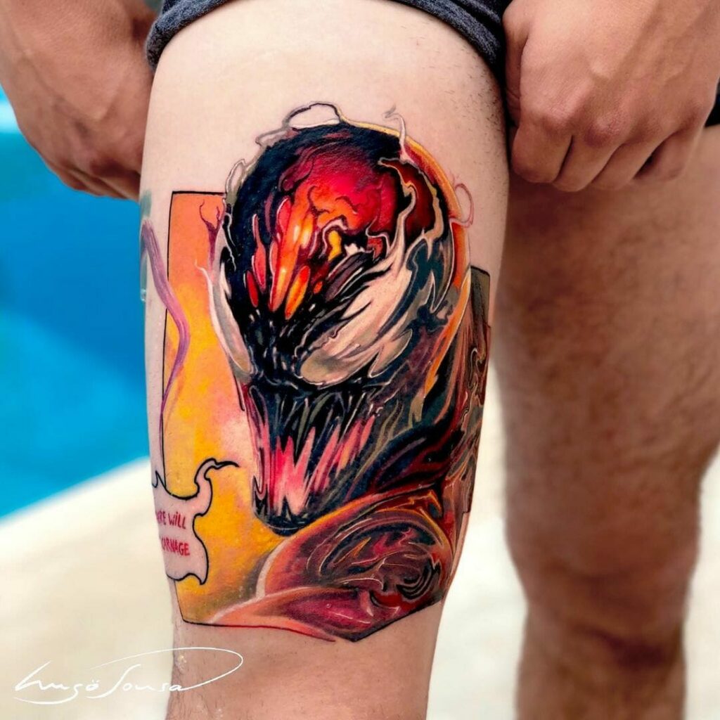 Carnage Symbiote Tattoo