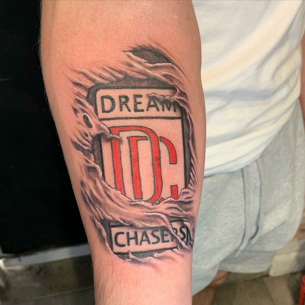 Realistic Dream Chaser Tattoo