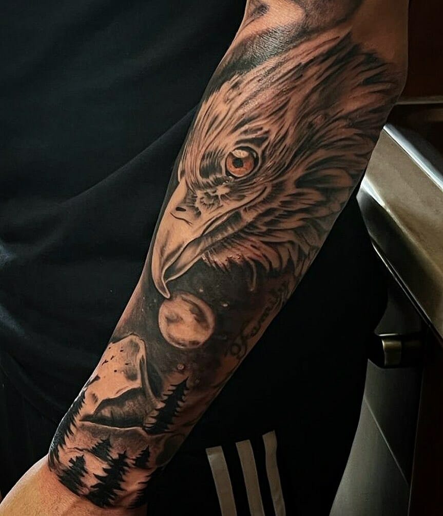 Forearm Eagle Tattoos