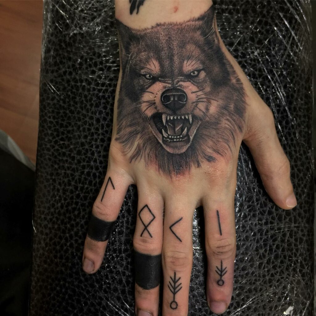 Fenrir Wolf Tattoo