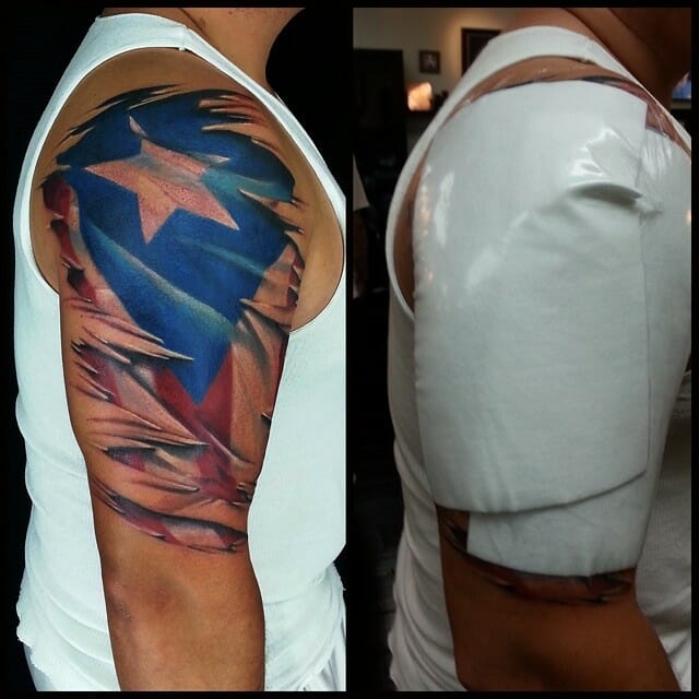 Mexican And Puerto Rican Tattoo