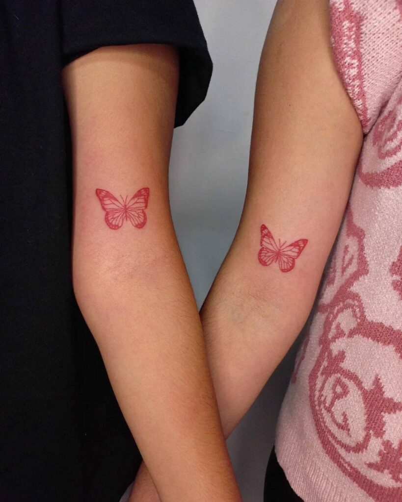 Red Butterfly Tattoo ideas