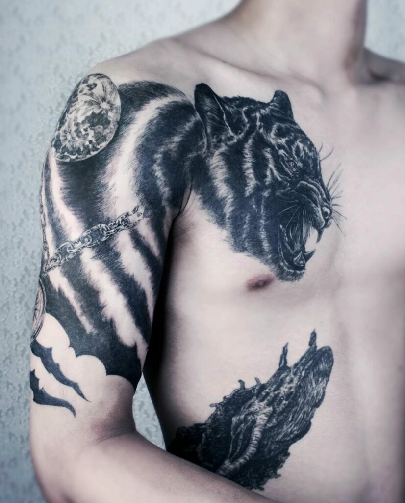 Roaring Tiger Tattoo