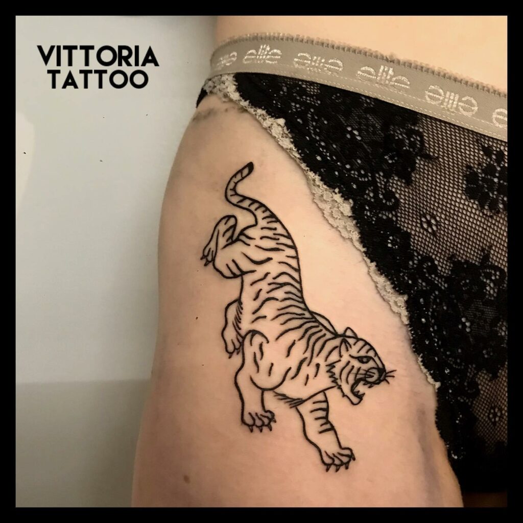 Minimalist Tattoos  Tiger tattoo small Tiger tattoo design Tiger tattoo