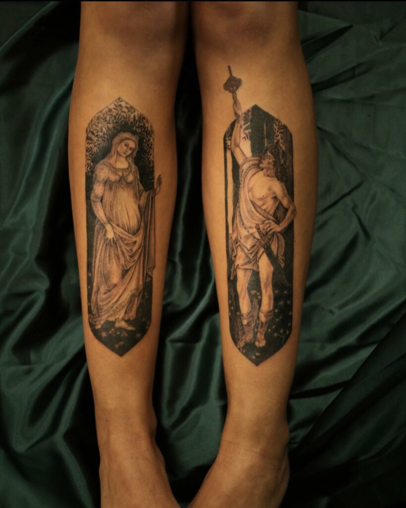 Roman God Mercury Tattoo