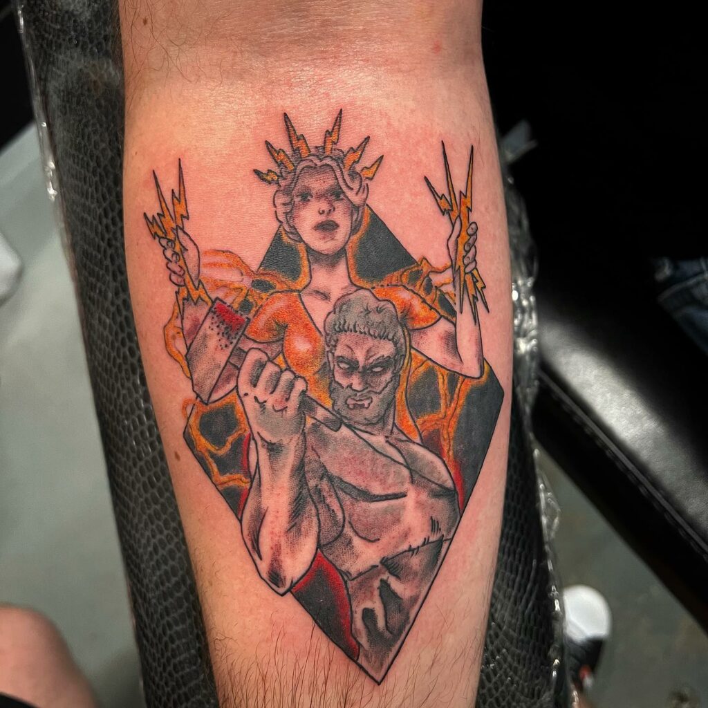 Roman God Janus Tattoo