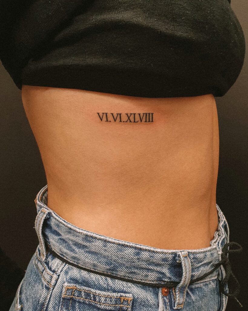 11+ Roman Numerals Chest Tattoo Ideas That Will Blow Your Mind! - alexie