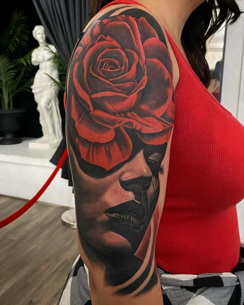 Rose Hand Tattoo