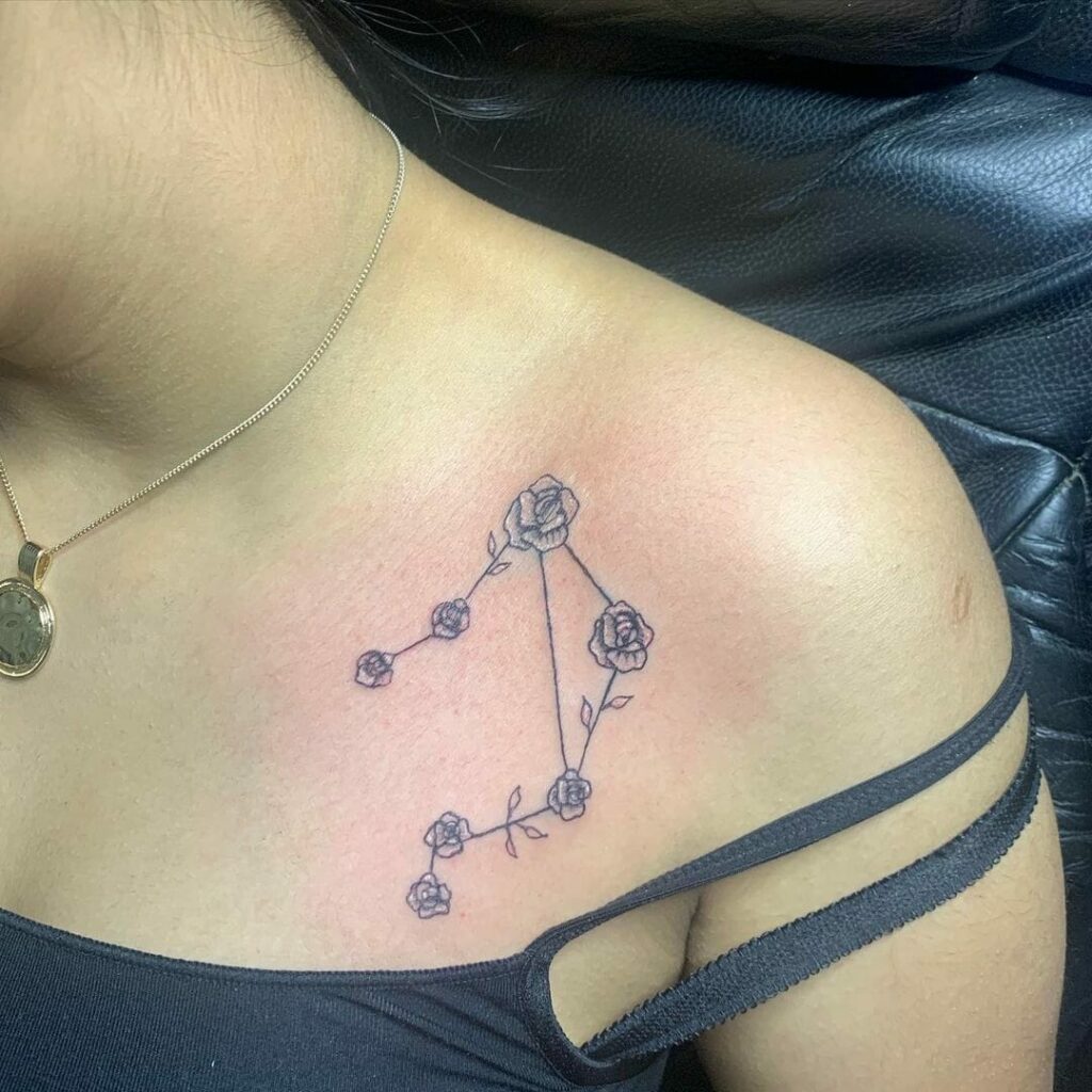 16 Cool Libra Neck Tattoos